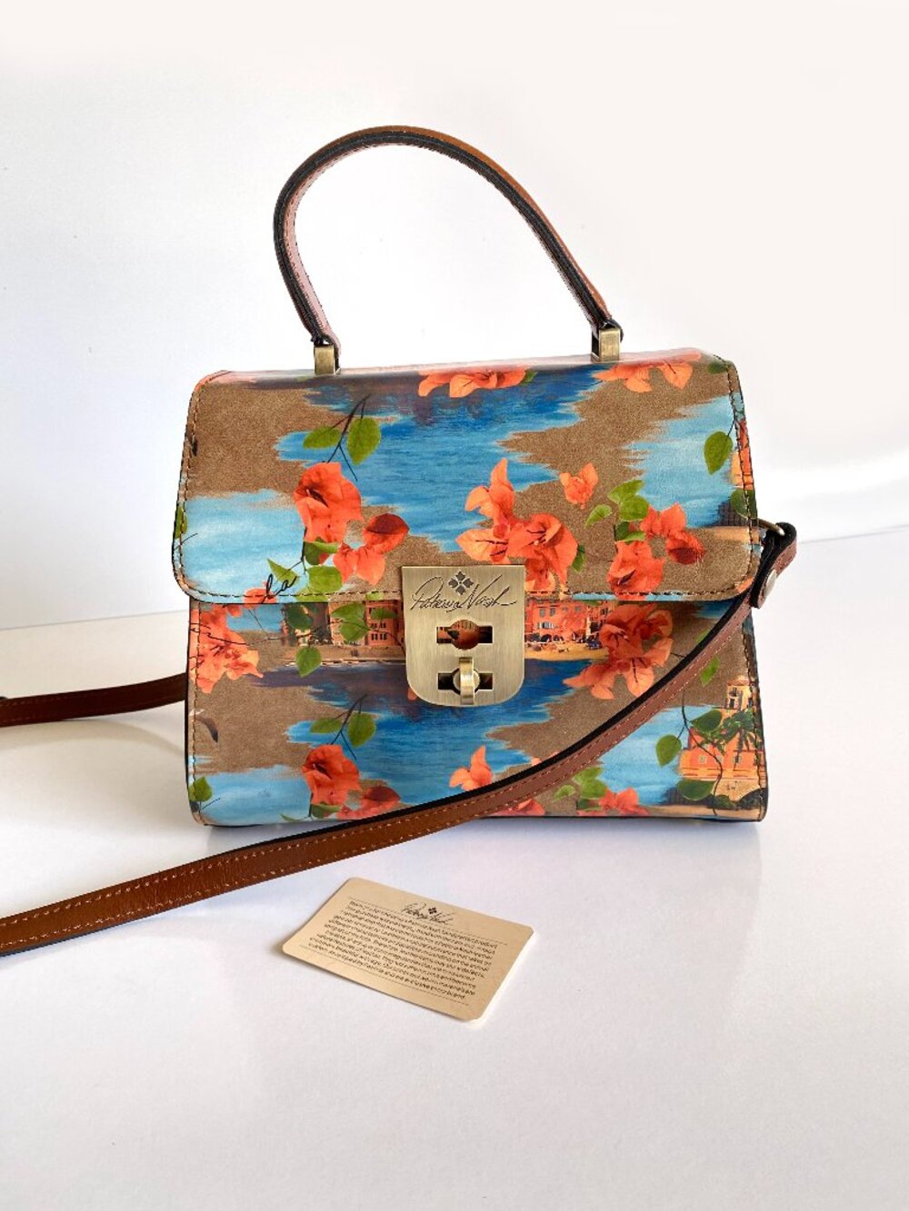 NWOT Patricia Nash French Riviera Chauny Satchel Bag Crossbody Purse